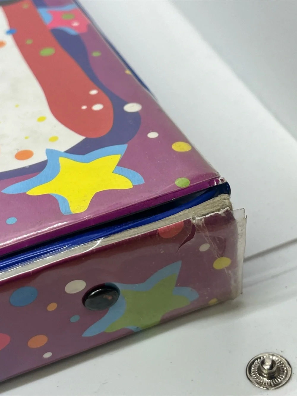 Vintage Lisa Frank Zip 3 Ring Binder Cowgirl Western Horse American Flag 90s Y2K